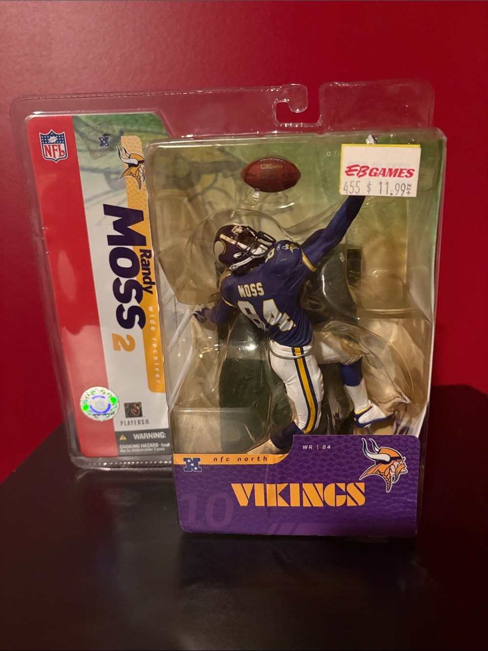 Randy Moss Minnesota Vikings Purple Collectible Figure